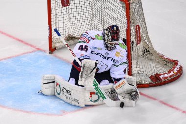 DUESSELDORF, Almanya - 25 Ekim 2022 Hokey maçı DEL Dusseldorfer EG - Icebaeren Berlin