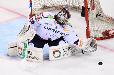 DUESSELDORF, Almanya - 25 Ekim 2022 Hokey maçı DEL Dusseldorfer EG - Icebaeren Berlin