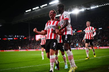 NETHERLANDS, EINDHOVEN - 27 Ekim 2022: Luuk de Jong. UEFA Avrupa Ligi PSV Eindhoven-Arsenal London maçı