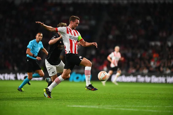 NETHERLANDS, EINDHOVEN - 27 Ekim 2022: Luuk de Jong. UEFA Avrupa Ligi PSV Eindhoven-Arsenal London maçı