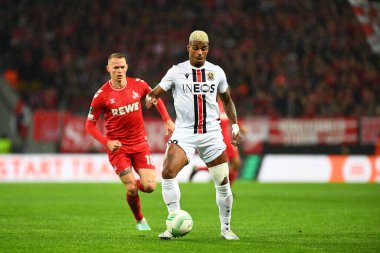 GERÇEK, COLOGNE - 3 Kasım 2022 UEFA Avrupa Konferans Ligi 1. FC Koeln - RHEIN Enerji Stadyumu 'nda OGC Nthe