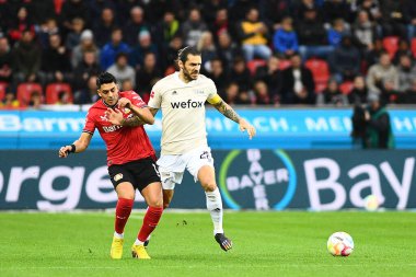 LEVERKUSEN, GERMANY - 06.11.22: Christopher Trimmel, Bundesliga FC Bayer 04 Leverkusen - 1. Bayarena 'daki FC Union