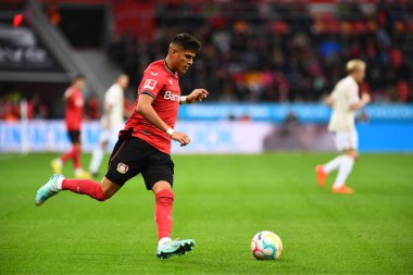 LEVERKUSEN, GERMANY - 06.11.22: Bundesliga FC Bayer 04 Leverkusen - 1. Bayarena 'daki FC Union