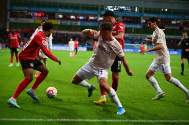 LEVERKUSEN, GERMANY - 06.11.22: Bundesliga FC Bayer 04 Leverkusen - 1. Bayarena 'daki FC Union