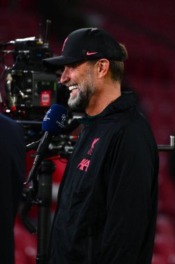 NETHERLANDS, AMSTERDAM - 26 Ekim 2022 Jurgen Klopp. UEFA Şampiyonlar Ligi maçı Ajax Liverpool 'a karşı