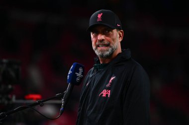 NETHERLANDS, AMSTERDAM - 26 Ekim 2022 Jurgen Klopp. UEFA Şampiyonlar Ligi maçı Ajax Liverpool 'a karşı