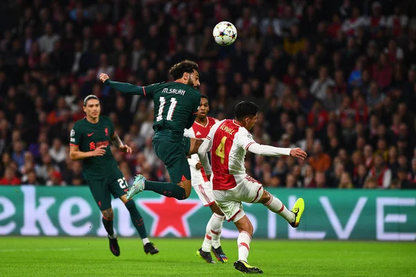 Hollandia Amsterdam 2022 Október Mohamed Salah Uefa Bajnokok Ligája Mérkőzés — Stock Fotó