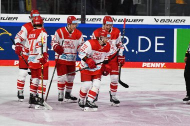 KREFELD, GERMANY - 10 Kasım 2022: Deutschland Kupası 2022, Almanya - Yayla-Arena 'da Danimarka 