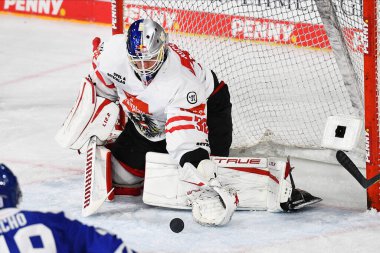 KREFELD, Almanya - 10 Kasım 2022 KICKERT David Deutschland Cup 2022, Avusturya - Yayla-Arena 'da Slovakya 