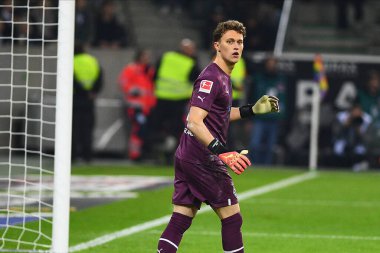 MENCHENGLADBACH, ALMANY - 11 Kasım 2022: Jan Olschowsky. Bundesliga Borussia Moenchengladbach - Borussia Dortmund futbol karşılaşması