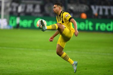 MOENCHENGLADBACH, GERMANY - 11 Kasım 2022: Bundesliga Borussia Moenchengladbach Borussia Dortmund 'a karşı futbol maçı