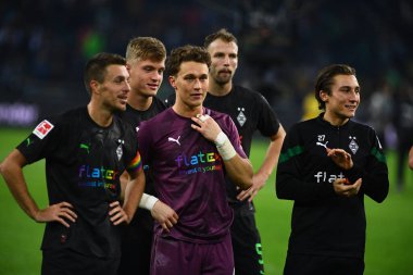 MENCHENGLADBACH, ALMANY - 11 Kasım 2022: Jan Olschowsky. Bundesliga Borussia Moenchengladbach - Borussia Dortmund futbol karşılaşması