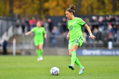 GERÇEK, COLOGNE - 27 YIL 2022: Felicitas Rauch. Bayanlar Bundesliga 1.FC Koeln Frauen-VfL Wolfsburg Frauen maçı