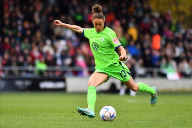 GERÇEK, COLOGNE - 27 YIL 2022: Felicitas Rauch. Bayanlar Bundesliga 1.FC Koeln Frauen-VfL Wolfsburg Frauen maçı