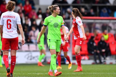 ALMANY, COLOGNE - 27 YIL 2022 Alexandra Popp. Bayanlar Bundesliga 1.FC Koeln Frauen-VfL Wolfsburg Frauen maçı
