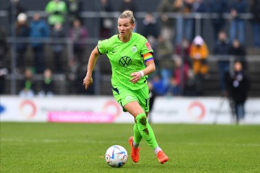 ALMANY, COLOGNE - 27 YIL 2022 Alexandra Popp. Bayanlar Bundesliga 1.FC Koeln Frauen-VfL Wolfsburg Frauen maçı