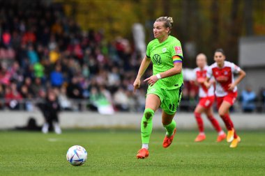 ALMANY, COLOGNE - 27 YIL 2022 Alexandra Popp. Bayanlar Bundesliga 1.FC Koeln Frauen-VfL Wolfsburg Frauen maçı