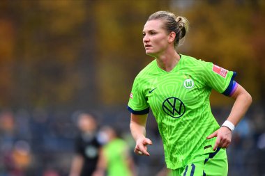 ALMANY, COLOGNE - 27 YIL 2022 Alexandra Popp. Bayanlar Bundesliga 1.FC Koeln Frauen-VfL Wolfsburg Frauen maçı