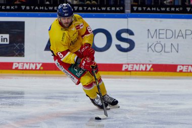 COLOGNE, ALMANY - 2 HAZİRAN 2023 Hokey maçı DeL Koelner Haie - Dusseldorfer EG 