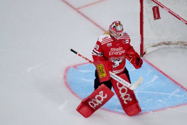 COLOGNE, ALMANY - 2 HAZİRAN 2023 Hokey maçı DeL Koelner Haie - Dusseldorfer EG 