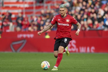 LEVERKUSEN, GERMANY - 15.01.23: Robert Andrich. The friendly match FC Bayer 04 Leverkusen vs F.C. Copenhagen at BayArena