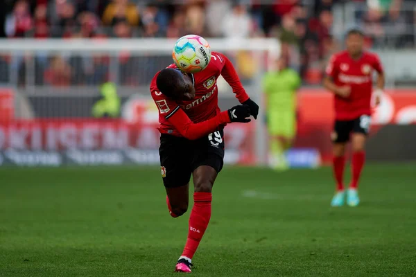 LEVERKUSEN, GERMANY - 15.01.23: Moussa Diaby. The friendly match FC Bayer 04 Leverkusen vs F.C. Copenhagen at BayArena