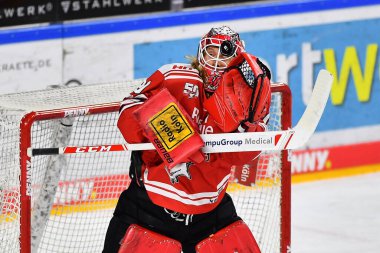 COLOGNE, GERMANY - JANUARY 18, 2023: MIRKO PANTKOWSKI. Hockey match DEL Koelner Haie - Schwenninger Wild Wings