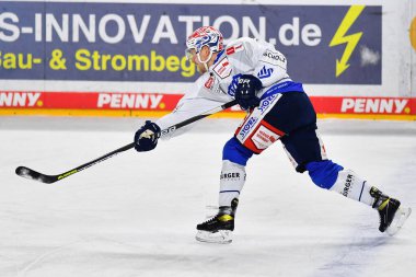 COLOGNE, GERMANY - JANUARY 18, 2023:  Hockey match DEL Koelner Haie - Schwenninger Wild Wings