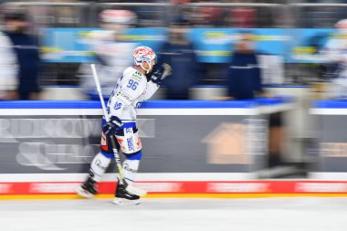 COLOGNE, GERMANY - JANUARY 18, 2023:  Hockey match DEL Koelner Haie - Schwenninger Wild Wings