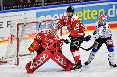 COLOGNE, GERMANY - JANUARY 18, 2023:  Hockey match DEL Koelner Haie - Schwenninger Wild Wings
