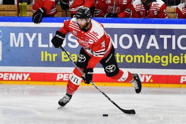 COLOGNE, GERMANY - JANUARY 18, 2023: RYAN STANTON. Hockey match DEL Koelner Haie - Schwenninger Wild Wings