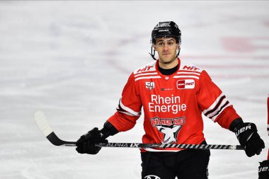 COLOGNE, GERMANY - JANUARY 18, 2023: NICHOLAS BAILEN. Hockey match DEL Koelner Haie - Schwenninger Wild Wings