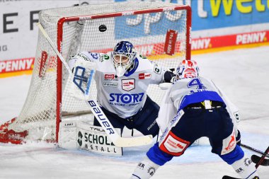 COLOGNE, GERMANY - JANUARY 18, 2023: MARVIN CUEPPER. Hockey match DEL Koelner Haie - Schwenninger Wild Wings