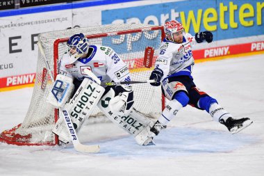 COLOGNE, GERMANY - JANUARY 18, 2023: MARVIN CUEPPER. Hockey match DEL Koelner Haie - Schwenninger Wild Wings