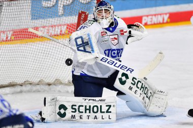 COLOGNE, GERMANY - JANUARY 18, 2023: MARVIN CUEPPER. Hockey match DEL Koelner Haie - Schwenninger Wild Wings