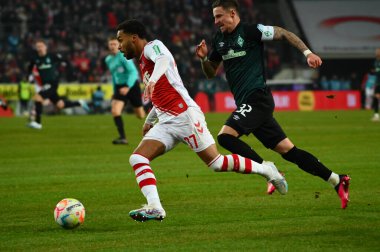GERMANY, COLOGNE - JANUARY 21, 2023: Linton Maina. The match of Bundesliga 1.FC Koeln  vs SV Werder Bremen