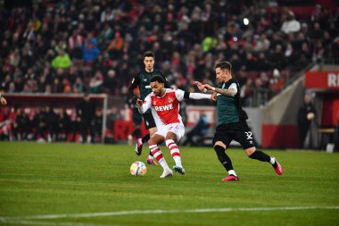 GERMANY, COLOGNE - JANUARY 21, 2023: Linton Maina. The match of Bundesliga 1.FC Koeln  vs SV Werder Bremen