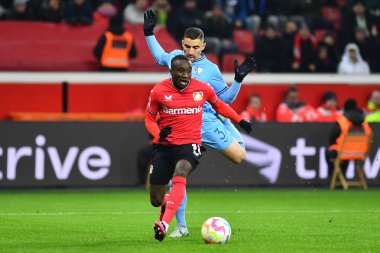 LEVERKUSEN, GERMANY - 25.01.23: Moussa Diaby. The Bundesliga match FC Bayer 04 Leverkusen vs VfL Bochum at BayArena