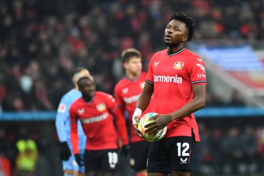 LEVERKUSEN, GERMANY - 25.01.23: Edmond Tapsoba. The Bundesliga match FC Bayer 04 Leverkusen vs VfL Bochum at BayArena
