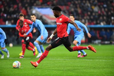 LEVERKUSEN, GERMANY - 25.01.23: Edmond Tapsoba. The Bundesliga match FC Bayer 04 Leverkusen vs VfL Bochum at BayArena