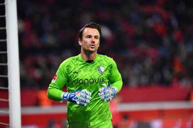 LEVERKUSEN, GERMANY - 25.01.23: Manuel Riemann. The Bundesliga match FC Bayer 04 Leverkusen vs VfL Bochum at BayArena