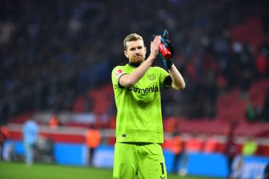 LEVERKUSEN, GERMANY - 25.01.23: Lukas Hradecky. The Bundesliga match FC Bayer 04 Leverkusen vs VfL Bochum at BayArena