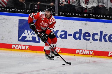 COLOGNE, GERMANY - JANUARY 24, 2023:  Hockey match DEL Koelner Haie - Iselorhn Roosters