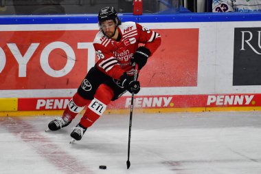 COLOGNE, GERMANY - JANUARY 24, 2023:  Hockey match DEL Koelner Haie - Iselorhn Roosters