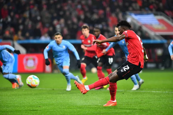 LEVERKUSEN, GERMANY - 25.01.23: Edmond Tapsoba. The Bundesliga match FC Bayer 04 Leverkusen vs VfL Bochum at BayArena