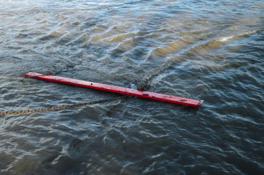 High water after heavy rainfall and snow melting in Rheinland.