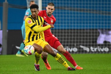 LEVERKUSEN, GERMANY - 29.01.23: Jude Bellingham. The Bundesliga match FC Bayer 04 Leverkusen vs Borussia Dortmund at BayArena