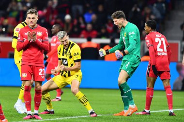 LEVERKUSEN, GERMANY - 29.01.23: The Bundesliga match FC Bayer 04 Leverkusen vs Borussia Dortmund at BayArena