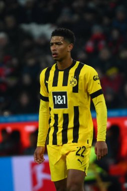 LEVERKUSEN, GERMANY - 29.01.23: Jude Bellingham. The Bundesliga match FC Bayer 04 Leverkusen vs Borussia Dortmund at BayArena