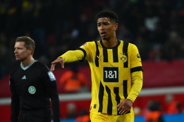 LEVERKUSEN, GERMANY - 29.01.23: Jude Bellingham. The Bundesliga match FC Bayer 04 Leverkusen vs Borussia Dortmund at BayArena